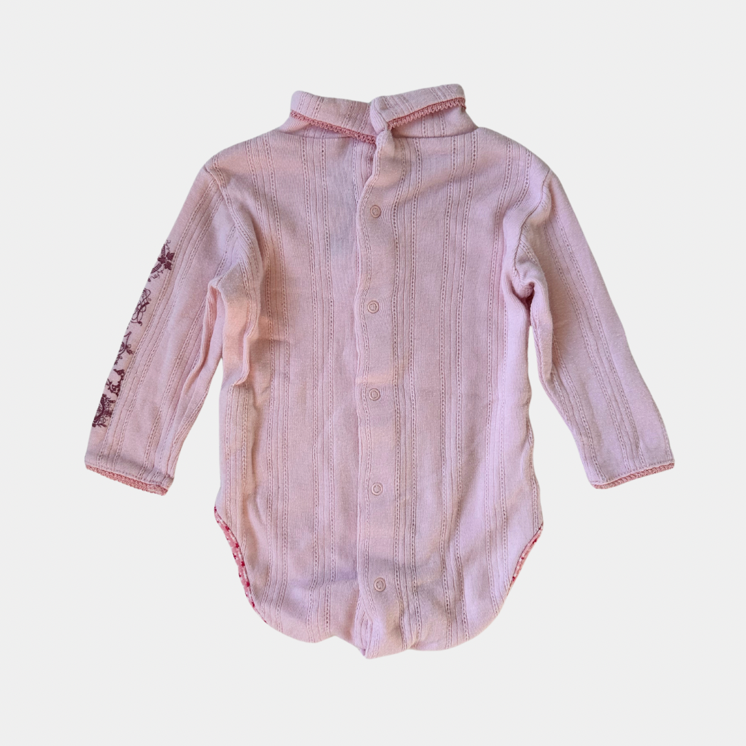 Kenzo Pink Romper with Turtleneck (3M)