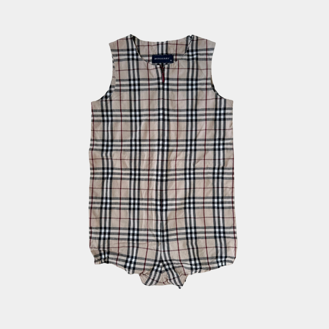 Burberry Iconic Check Playsuit (12M)