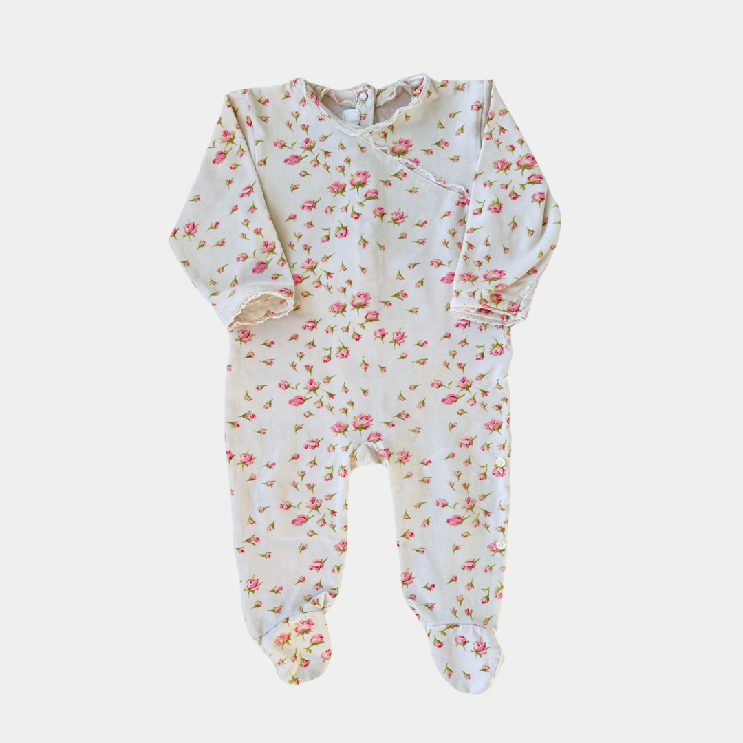 Dior Floral Footed Jumpsuit (12M)