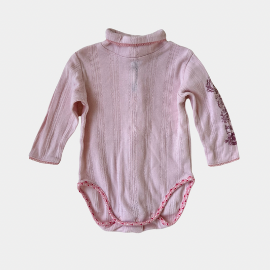 Kenzo Pink Romper with Turtleneck (3M)