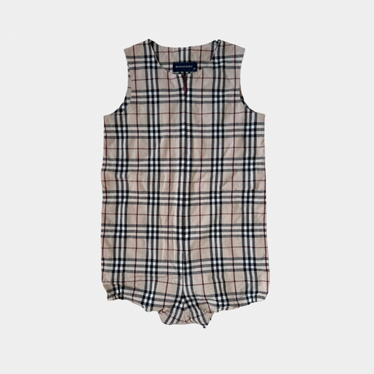 Burberry Iconic Check Playsuit (12M)