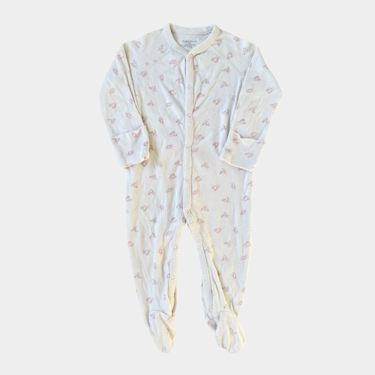 Ralph Lauren White and Pink Footed Jumpsuit (9M)
