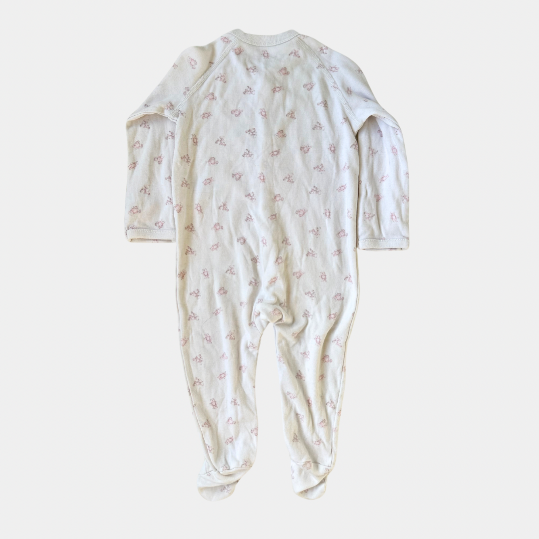 Ralph Lauren White and Pink Footed Jumpsuit (9M)